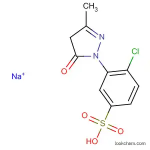 Molecular Structure of 91917-26-9 (Benzenesulfonic acid,
4-chloro-3-(4,5-dihydro-3-methyl-5-oxo-1H-pyrazol-1-yl)-, sodium salt)
