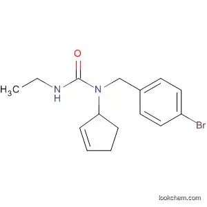 Molecular Structure of 91938-49-7 (Urea, N-[(4-bromophenyl)methyl]-N-2-cyclopenten-1-yl-N'-ethyl-)