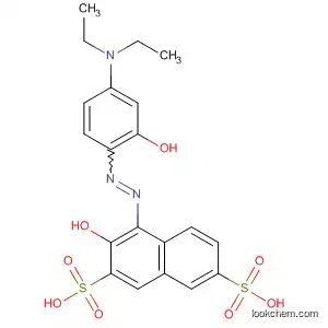 Molecular Structure of 91999-87-0 (4-[[4-(Diethylamino)-2-hydroxyphenyl]azo]-3-hydroxy-2,7-naphthalenedisulfonic acid)