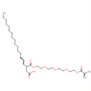 Butanedioic acid, 2-hexadecenyl-,  mono(14-methyl-13-oxo-3,6,9,12-tetraoxapentadec-14-en-1-yl) ester