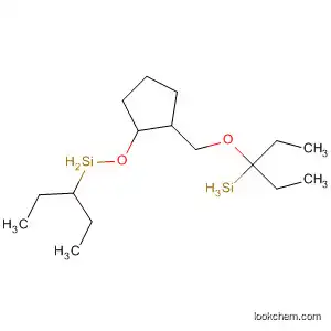 Molecular Structure of 92010-91-8 (Silane, [[2-[(diethylmethylsilyl)oxy]cyclopentyl]methoxy]diethylmethyl-,
trans-)