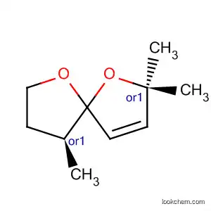 Molecular Structure of 92356-04-2 (1,6-Dioxaspiro[4.4]non-3-ene, 2,2,9-trimethyl-, trans-)