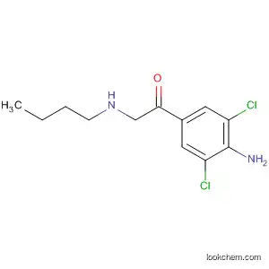 Molecular Structure of 92387-81-0 (Ethanone, 1-(4-amino-3,5-dichlorophenyl)-2-(butylamino)-)