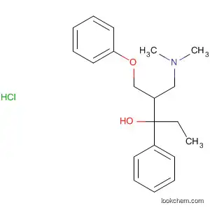 Molecular Structure of 92452-07-8 (Benzenemethanol,
a-[1-[(dimethylamino)methyl]-2-phenoxyethyl]-a-ethyl-, hydrochloride)