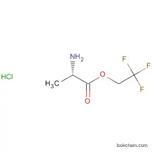 Molecular Structure of 92515-52-1 (L-Alanine, 2,2,2-trifluoroethyl ester, hydrochloride)
