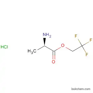 Molecular Structure of 92515-53-2 (D-Alanine, 2,2,2-trifluoroethyl ester, hydrochloride)