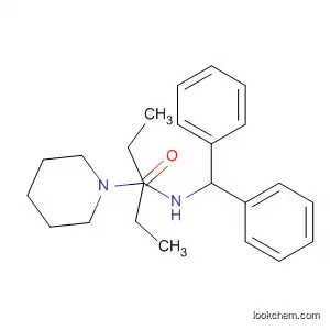 Molecular Structure of 92530-09-1 (1-Piperidinepropanamide, N-(diphenylmethyl)-a-ethyl-)
