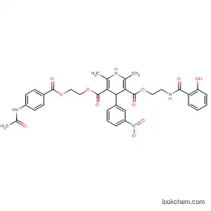 3-(2-{[4-(acetylamino)benzoyl]oxy}ethyl) 5-{2-[(2-hydroxybenzoyl)amino]ethyl} 4-{3-nitrophenyl}-2,6-dimethyl-1,4-dihydro-3,5-pyridinedicarboxylate