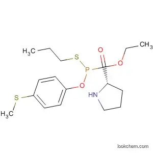 Molecular Structure of 92642-50-7 (L-Proline, 1-[[4-(methylthio)phenoxy](propylthio)phosphinyl]-, ethyl ester,
(S)-)