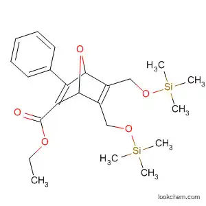 Molecular Structure of 92911-10-9 (7-Oxabicyclo[2.2.1]hepta-2,5-diene-2-carboxylic acid,
3-phenyl-5,6-bis[[(trimethylsilyl)oxy]methyl]-, ethyl ester)