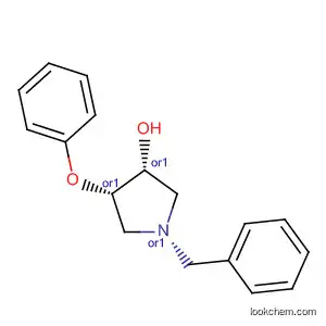 Molecular Structure of 92918-86-0 (3-Pyrrolidinol, 4-phenoxy-1-(phenylmethyl)-, cis-)