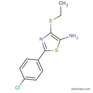 Molecular Structure of 92919-59-0 (5-Thiazolamine, 2-(4-chlorophenyl)-4-(ethylthio)-)