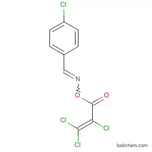 Molecular Structure of 93033-33-1 (Benzaldehyde, 4-chloro-, O-(2,3,3-trichloro-1-oxo-2-propenyl)oxime)
