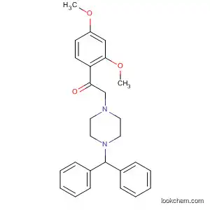 Molecular Structure of 93035-08-6 (Ethanone, 1-(2,4-dimethoxyphenyl)-2-[4-(diphenylmethyl)-1-piperazinyl]-)