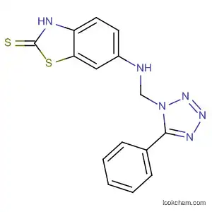 Molecular Structure of 93037-37-7 (2(3H)-Benzothiazolethione,
6-[[(5-phenyl-1H-tetrazol-1-yl)methyl]amino]-)