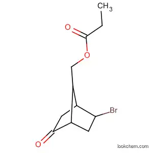 Molecular Structure of 93052-62-1 (Bicyclo[2.2.1]heptan-2-one, 5-bromo-7-[(1-oxopropoxy)methyl]-)