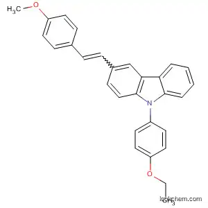 Molecular Structure of 93052-85-8 (9H-Carbazole, 9-(4-ethoxyphenyl)-3-[2-(4-methoxyphenyl)ethenyl]-)