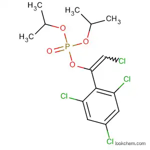 Molecular Structure of 93053-40-8 (Phosphoric acid, 2-chloro-1-(2,4,6-trichlorophenyl)ethenyl
bis(1-methylethyl) ester)