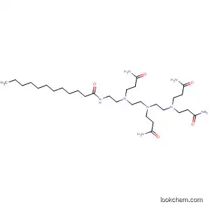 Molecular Structure of 93064-98-3 (4,7,10,13-Tetraazapentacosanamide,
4,7,10-tris(3-amino-3-oxopropyl)-14-oxo-)