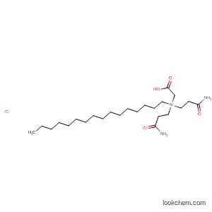 Molecular Structure of 93065-02-2 (1-Hexadecanaminium,
N,N-bis(3-amino-3-oxopropyl)-N-(carboxymethyl)-, chloride)