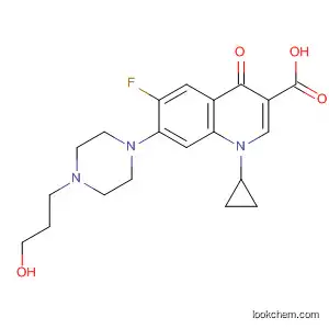 Molecular Structure of 93106-62-8 (3-Quinolinecarboxylic acid,
1-cyclopropyl-6-fluoro-1,4-dihydro-7-[4-(3-hydroxypropyl)-1-piperazinyl]-
4-oxo-)