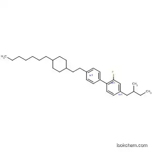 Molecular Structure of 93358-74-8 (1,1'-Biphenyl, 2-fluoro-4'-[2-(4-heptylcyclohexyl)ethyl]-4-(2-methylbutyl)-,
trans-)