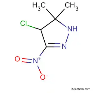 1H-Pyrazole, 4-chloro-4,5-dihydro-5,5-dimethyl-3-nitro-