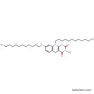 Molecular Structure of 93832-92-9 (Pyrimido[4,5-b]quinoline-2,4(1H,3H)-dione,
10-dodecyl-8-(dodecylamino)-5,10-dihydro-3-methyl-)
