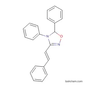 Molecular Structure of 93970-66-2 (1,2,4-Oxadiazole, 4,5-dihydro-4,5-diphenyl-3-(2-phenylethenyl)-, (E)-)