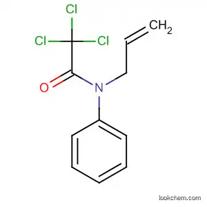 Molecular Structure of 93970-81-1 (Acetamide, 2,2,2-trichloro-N-phenyl-N-2-propenyl-)