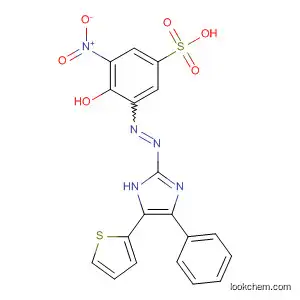 Molecular Structure of 93972-44-2 (Benzenesulfonic acid,
4-hydroxy-3-nitro-5-[[4-phenyl-5-(2-thienyl)-1H-imidazol-2-yl]azo]-)