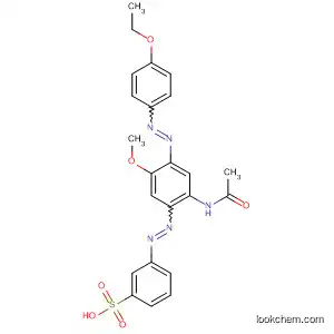 Molecular Structure of 93973-13-8 (Benzenesulfonic acid,
3-[[2-(acetylamino)-4-[(4-ethoxyphenyl)azo]-5-methoxyphenyl]azo]-)