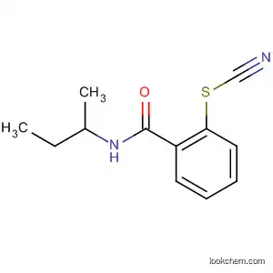 Molecular Structure of 93973-54-7 (Thiocyanic acid, 2-[[(1-methylpropyl)amino]carbonyl]phenyl ester)
