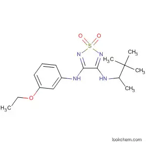 Molecular Structure of 94038-01-4 (1,2,5-Thiadiazole-3,4-diamine,
N-(3-ethoxyphenyl)-N'-(1,2,2-trimethylpropyl)-, 1,1-dioxide)