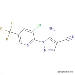 Molecular Structure of 94038-76-3 (5-amino-1-[3-chloro-5-(trifluoromethyl)-2-pyridinyl]-1H-pyrazole-4-carbonitrile)