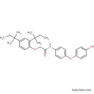 Molecular Structure of 94101-50-5 (Acetamide,
2-[2,4-bis(1,1-dimethylpropyl)phenoxy]-N-[4-(4-hydroxyphenoxy)phenyl]-)