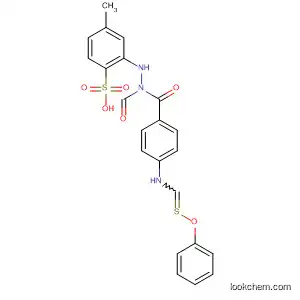 Molecular Structure of 94447-46-8 (Benzenesulfonic acid, 4-methyl-,
2-formyl-1-[4-[(phenoxythioxomethyl)amino]phenyl]hydrazide)