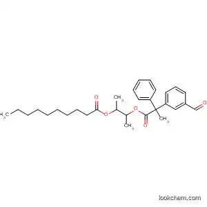 Molecular Structure of 94561-38-3 (Benzeneacetic acid, 3-benzoyl-a-methyl-,
1-methyl-2-[(1-oxodecyl)oxy]propyl ester)
