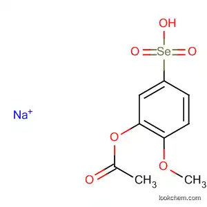 Molecular Structure of 94772-91-5 (Benzeneselenonic acid, 3-(acetyloxy)-4-methoxy-, sodium salt)