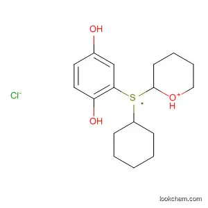 Molecular Structure of 94779-64-3 (2H-Thiopyranium, 4-cyclohexyl-1-(2,5-dihydroxyphenyl)tetrahydro-,
chloride)