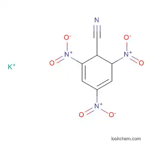 Molecular Structure of 94780-22-0 (2,4-Cyclohexadiene-1-carbonitrile, 2,4,6-trinitro-, ion(1-), potassium)