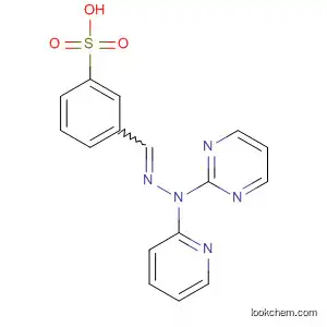 Molecular Structure of 94787-52-7 (3-[2-Pyridinyl[2-(2-pyrimidinyl)hydrazono]methyl]benzenesulfonic acid)