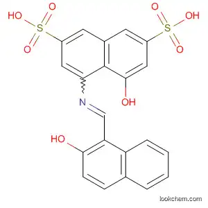 Molecular Structure of 94787-53-8 (4-Hydroxy-5-[[(2-hydroxy-1-naphthalenyl)methylene]amino]-2,7-naphthalenedisulfonic acid)