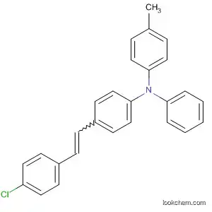 Molecular Structure of 94788-52-0 (N-Phenyl-N-(p-tolyl)-4-[2-(4-chlorophenyl)ethenyl]aniline)