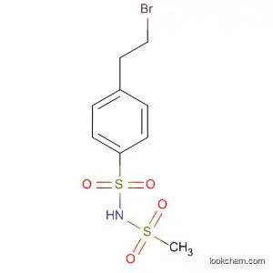 Molecular Structure of 94788-98-4 (Benzenesulfonamide, 4-(2-bromoethyl)-N-(methylsulfonyl)-)
