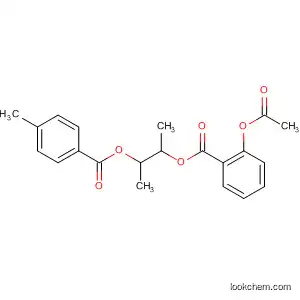 Molecular Structure of 95080-68-5 (Benzoic acid, 2-(acetyloxy)-, 1-methyl-2-[(4-methylbenzoyl)oxy]propyl
ester)
