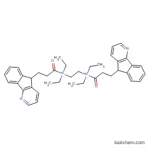 Molecular Structure of 95081-65-5 (5H-Indeno[1,2-b]pyridine-5-propanamide,
5,5'-(1,2-ethanediyl)bis[N,N-diethyl-)