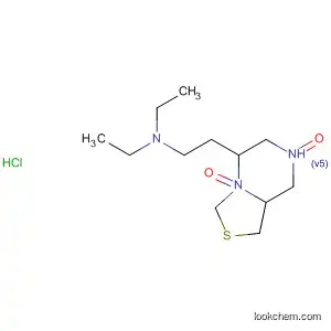Molecular Structure of 95110-25-1 (3H-Thiazolo[3,4-a]pyrazine-5,8-dione,
7-[2-(diethylamino)ethyl]tetrahydro-, monohydrochloride)