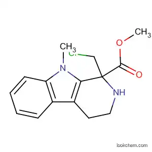 Molecular Structure of 95122-19-3 (1H-Pyrido[3,4-b]indole-1-carboxylic acid,
1-(chloromethyl)-2,3,4,9-tetrahydro-9-methyl-, methyl ester)