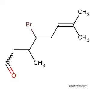 Molecular Structure of 95153-60-9 (2,6-Octadienal, 4-bromo-3,7-dimethyl-)